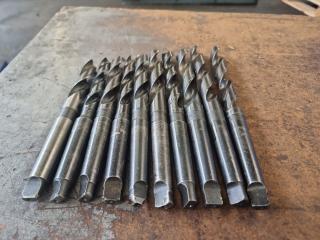 10 Assorted Morse Taper (MT2) Shank Drills