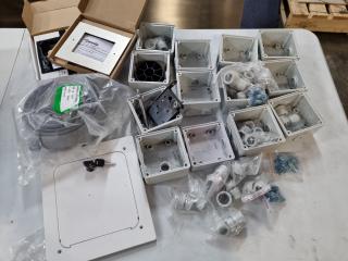 Assorted Electrical Intallation Boxes, Enclosures, Wire Guides