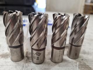 4x Annular Cutters by FE Power Tools, 20mm and 22mm