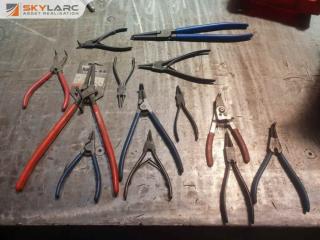 Large Lot of Circlip Pliers