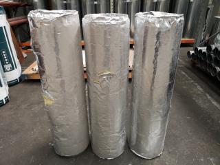 3x Insulated Galvanised Steel Duct Flues, 300x1200mm Size