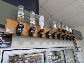 Wall Mounted Spirits Bottle Holder