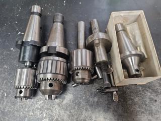 Assorted Drill Chucks and Tool Holders 