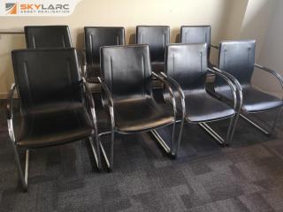 8x Contemporary Style Office Reception Chairs