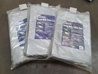 3x Promark Heavy Duty Super- Tarps