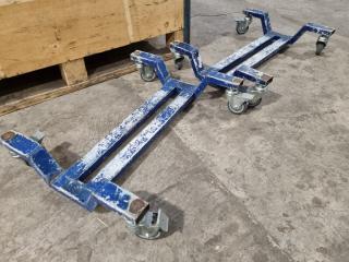 2x Low Materials Transport Trolley's
