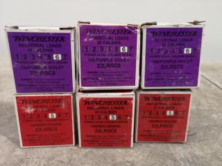 6x Boxes of Winchester Industrial Anchor Loads, 22cal