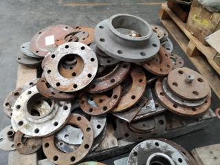 Assorted Heavy Industrial Pipe Covers and Rings