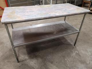 Commercial Kitchen Prep Bench Table