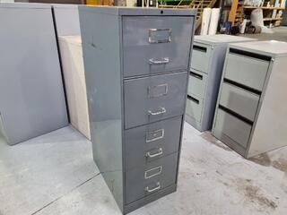 Vintage 4-Drawer Steel File Cabinet