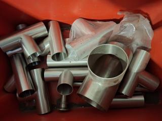 Crate of Stainless Steel T Junctions