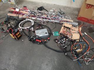 Assorted Experimental Aircraft Electronic Testing Components, Cabling