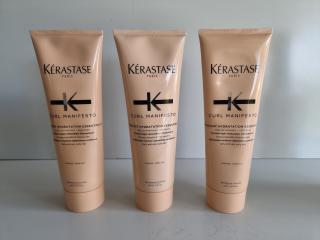 3 Kerastase Curl Manifesto Replenishing Conditioners 