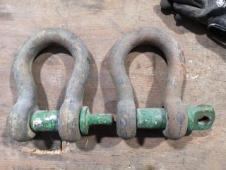 2x Bow Shackles, 17-Ton Capacity