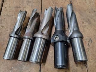 5x Assorted Indexable Mill Drills