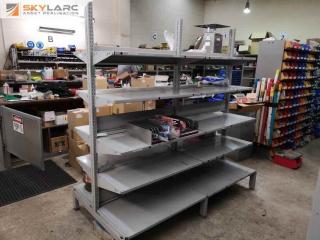 Heavy Duty Adjustable Steel Shelving Rack, Double Sided