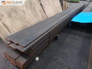 66x Lengths of Industrial Steel Flat Bar