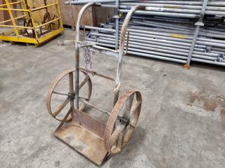 Vintage Welding Gas Bottle Trolley