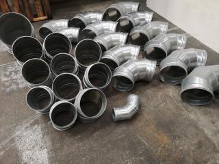 25x Assorted 90 & 45 Degree Ventilation Ducting Elbows