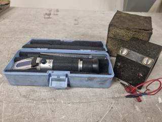 Portable Refractometer + Mystery Granite Electrical Device