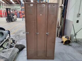 3-Door Steel Personnel Locker Cabinet