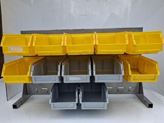 Lamson Size 5 Storage Bin Rack with Steel Frame