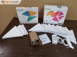 Nanoleaf Aurora Smarter Kit LED Lighting Kit w/ Expansion Pack, New