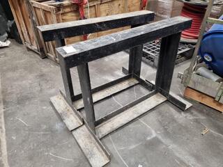 Pair of Steel Sawhorses