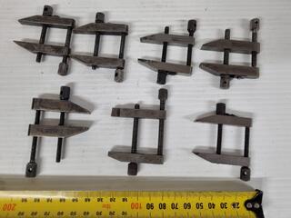 7x Vintage Small Toolmakers Parrallel Clamps