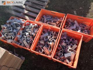 Lot of Heavy Duty Aluminium Wall Hooks