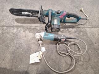 Faulty Makita Chainsaw and Angle Grinder