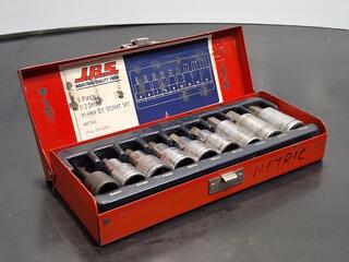 J.B.S. 9 Piece 1/2 Drive Metric In-Hex Bit Socket Set