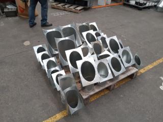 Pallet Of Assorted Galvinised Flueing Dampers/ Joiners/ Adapters