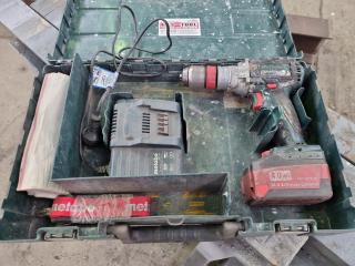 Metabo 18V Cordless Hammer Drill w/ Battery, Charger, Case