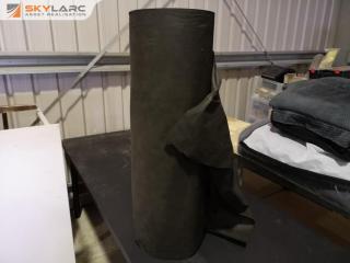 Large Industrial Roll of Black Fabric