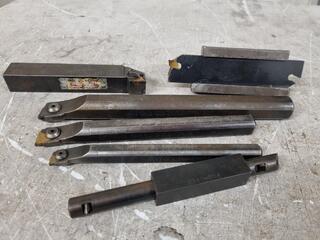 Assorted Lathe Turning Tools, Boring Bars, & More