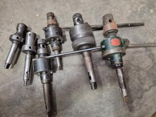 4x Assorted Drill Tapping Heads & More