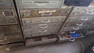 7 drawer Workshop Cabinet with Contents 