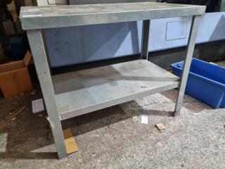 Galvanised Steel Workbench Table