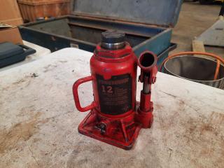 Powerbuilt 12 Tonne Shorty Hydraulic Bottle Jack