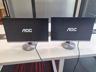 2x AOC 23.8" IPS Monitors