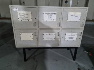 6-Door Storage Locker Cabinet