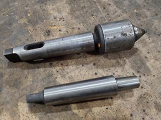 Lathe Live Centre w/ Morse Taper Shank Adapter