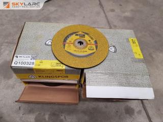 4 x Boxes of New Klingspor 230mm Grinding Discs