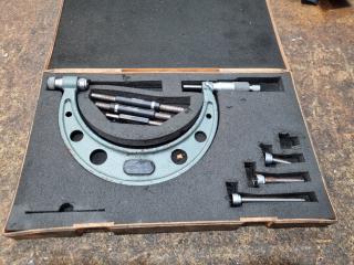 Mitutoyo Interchangeable Anvil Outside Micrometer Set 104-161