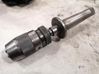 13mm Keyless Drill Chuck w/ Morse Taper No. 3 & No. 4 Mounts