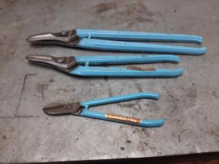 3 x Gilbrow Tin Snips