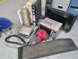 Assorted Heaters  Vacuum, Microwave, TV, Sandwich Press, & More