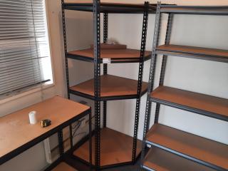 Workshop Corner Shelving Unit