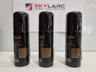 3 Loreal Hair Touch Up Sprays - Dark Blonde